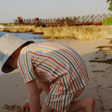 Wavy Stripes Short T-Shirt