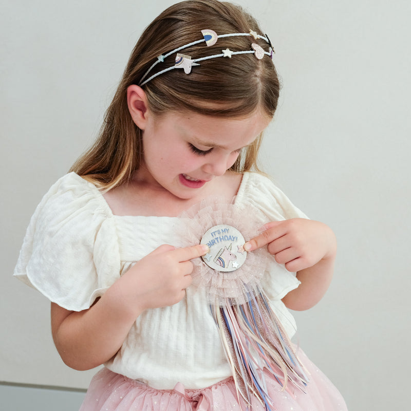 Unicorn Birthday Badge
