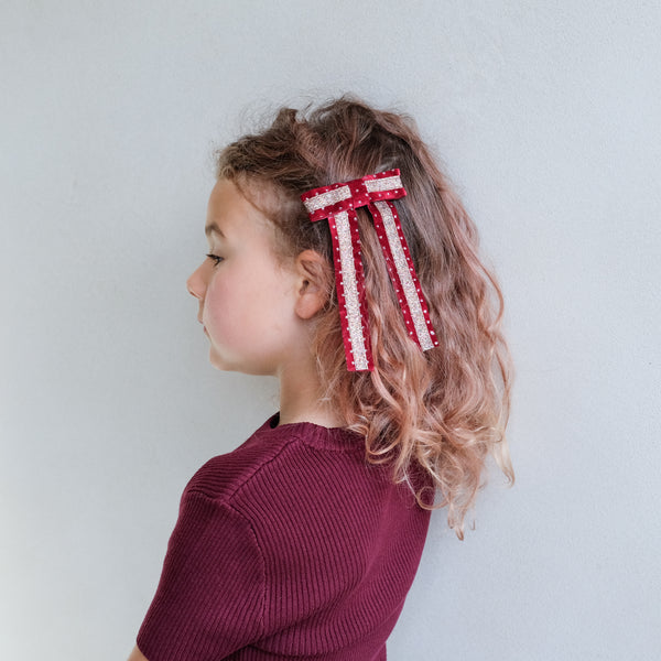 Circus Glitter Bow