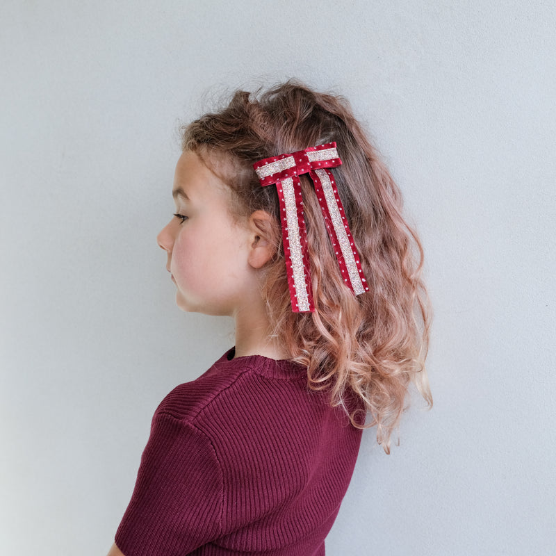 Circus Glitter Bow