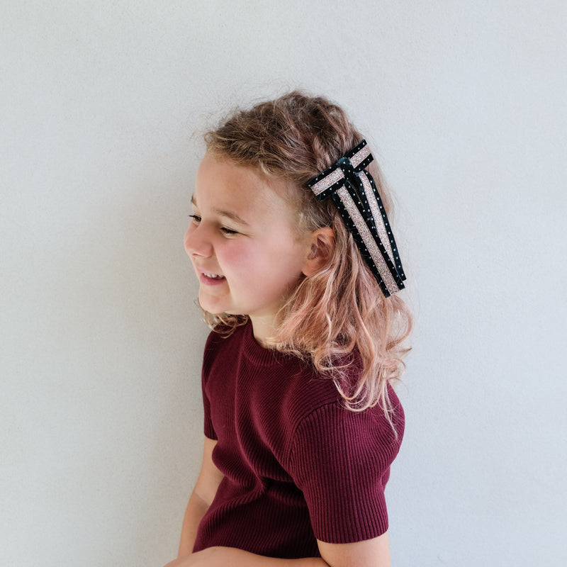 Circus Glitter Bow