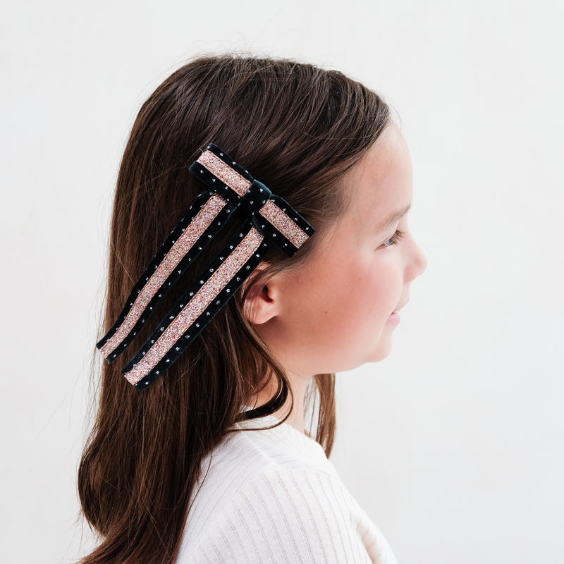 Circus Glitter Bow