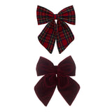 Tartan Agnes Bow Clips