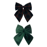 Tartan Agnes Bow Clips