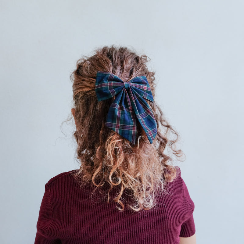 Tartan Agnes Bow Clips