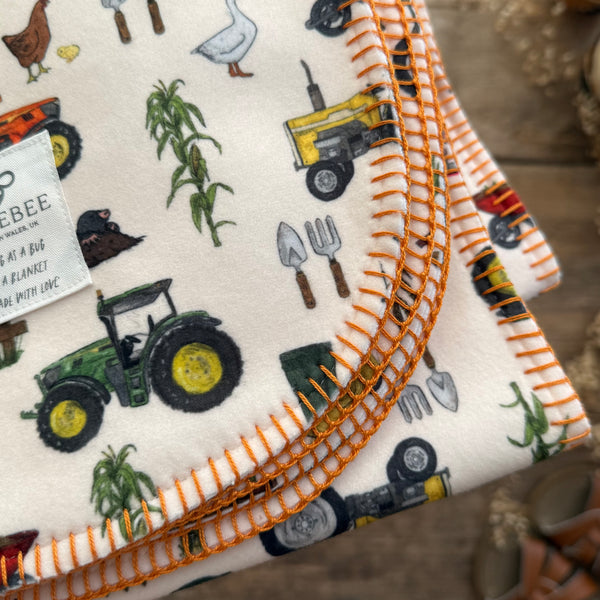 Katies farm Eco Fleece Pram Blanket