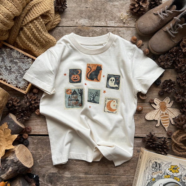 Halloween Stamps Printed Tops