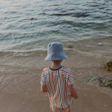 Wavy Stripes Short T-Shirt