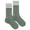 3-Stripes Knee Sports Socks | Lichen Green