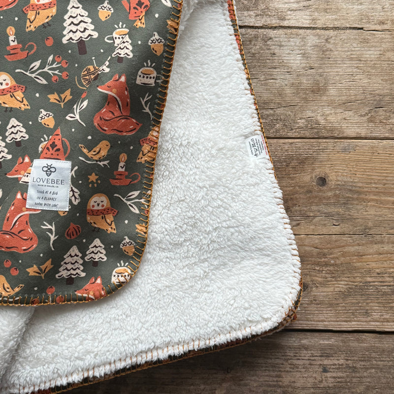 Foxes Tales Teddy Blanket
