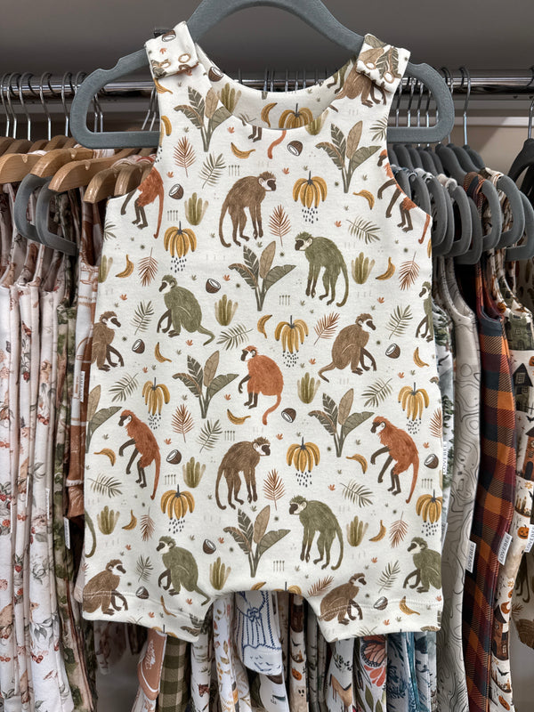 Monkey Loves Bananas Short Romper | Ready To Post