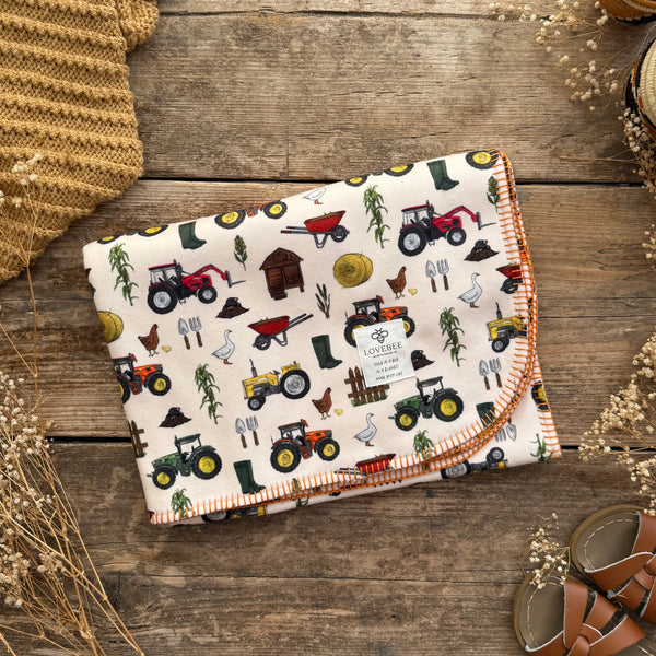 Katies farm Eco Fleece Pram Blanket