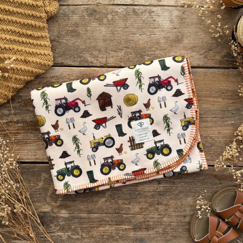 Katies farm Eco Fleece Pram Blanket