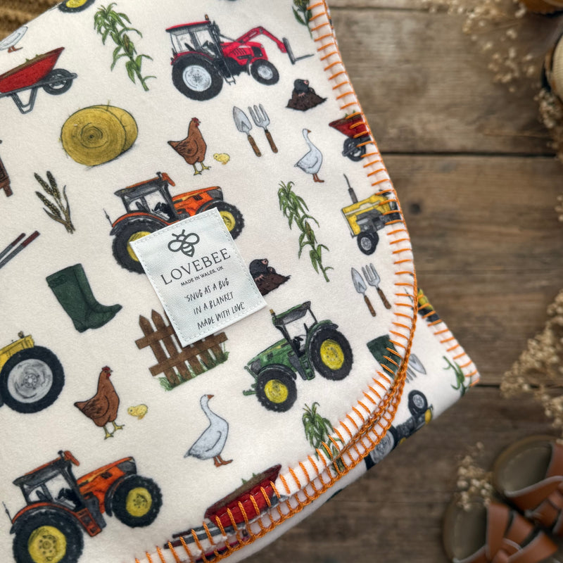 Katies farm Eco Fleece Pram Blanket