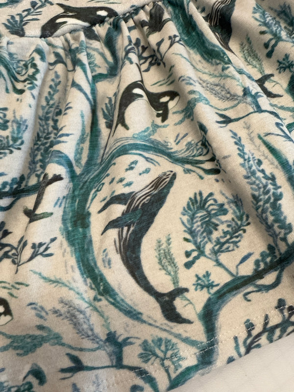 Whale Waves Shorts | Imperfect Print | Ready To Post
