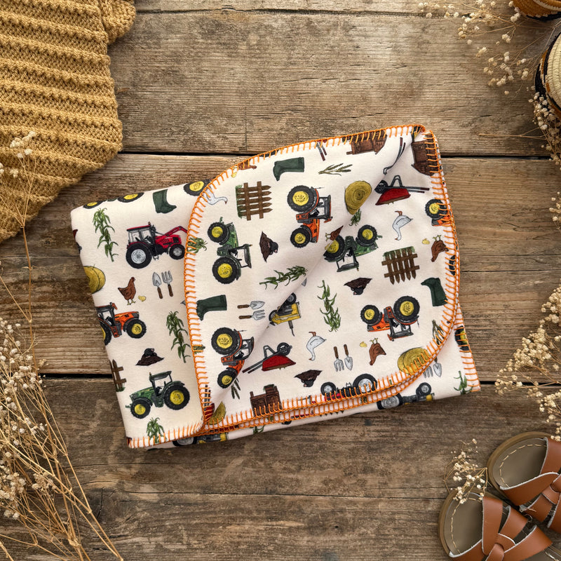 Katies farm Eco Fleece Pram Blanket
