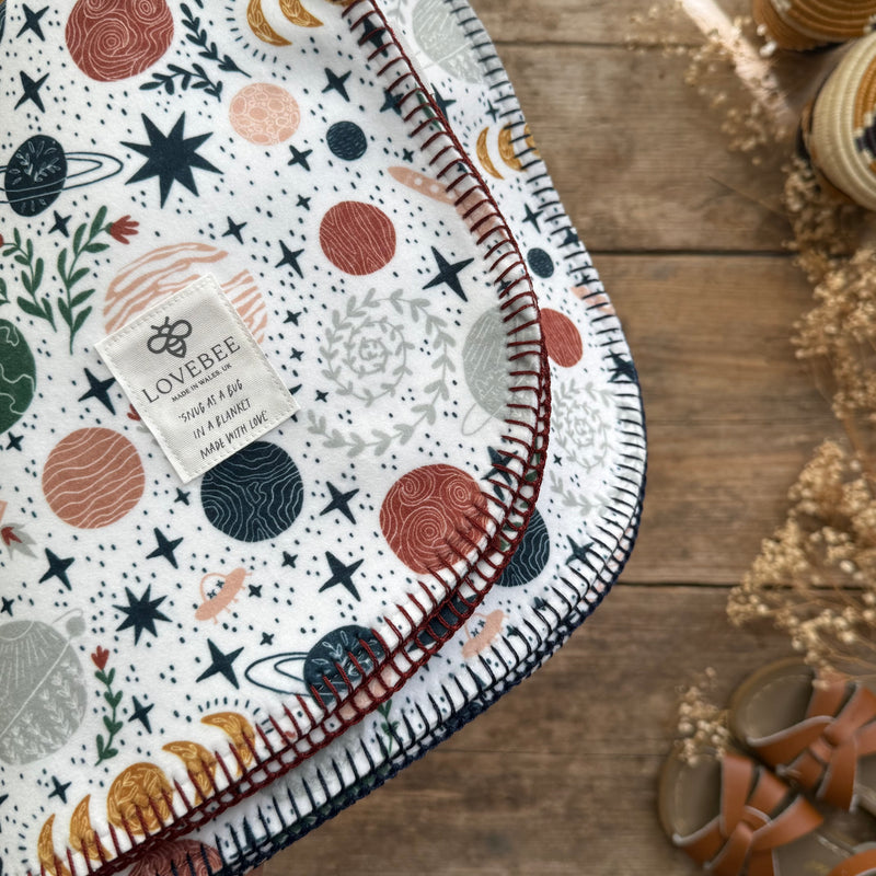 Cosmic Eco Fleece Pram Blanket