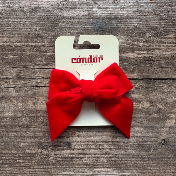 Velvet Hair Bow | Red