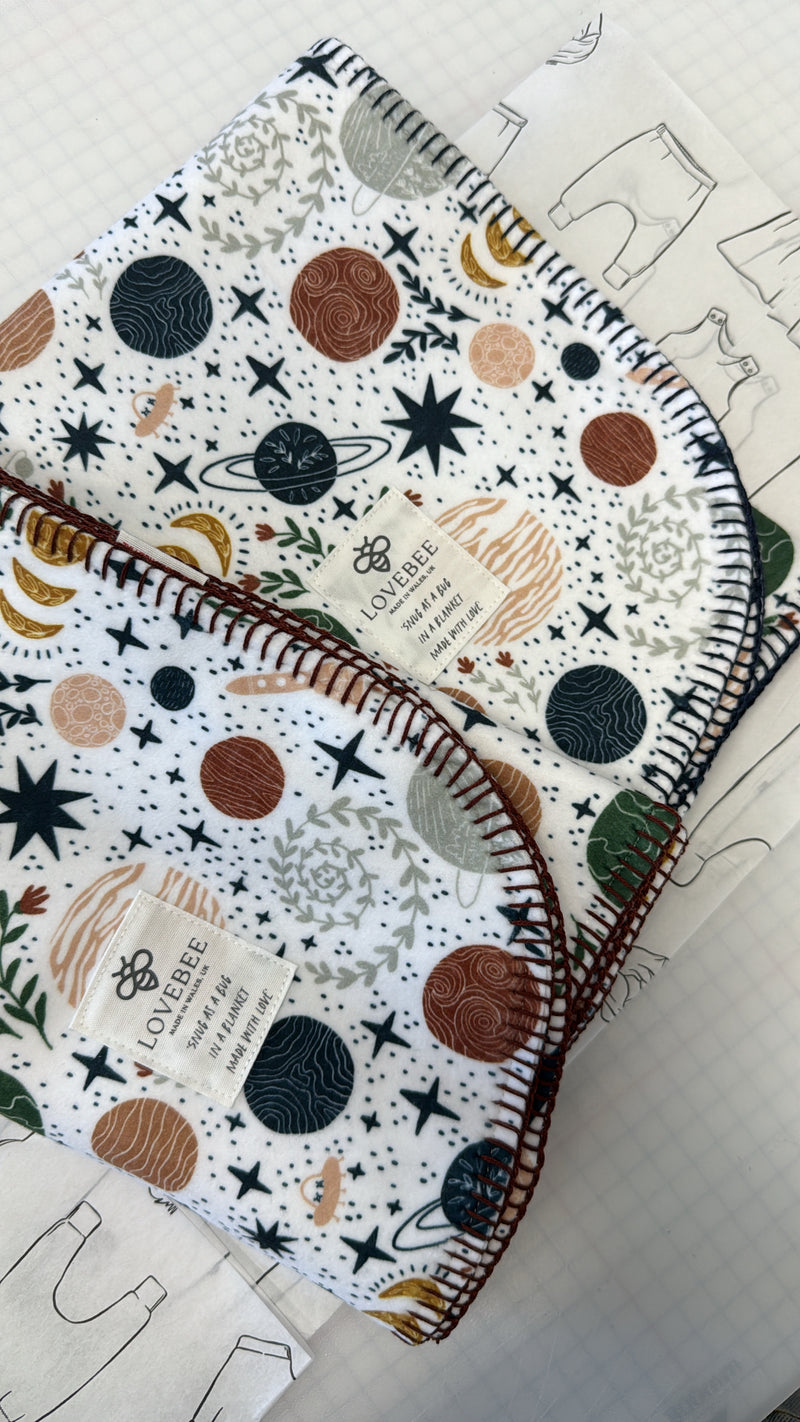 Cosmic Eco Fleece Pram Blanket