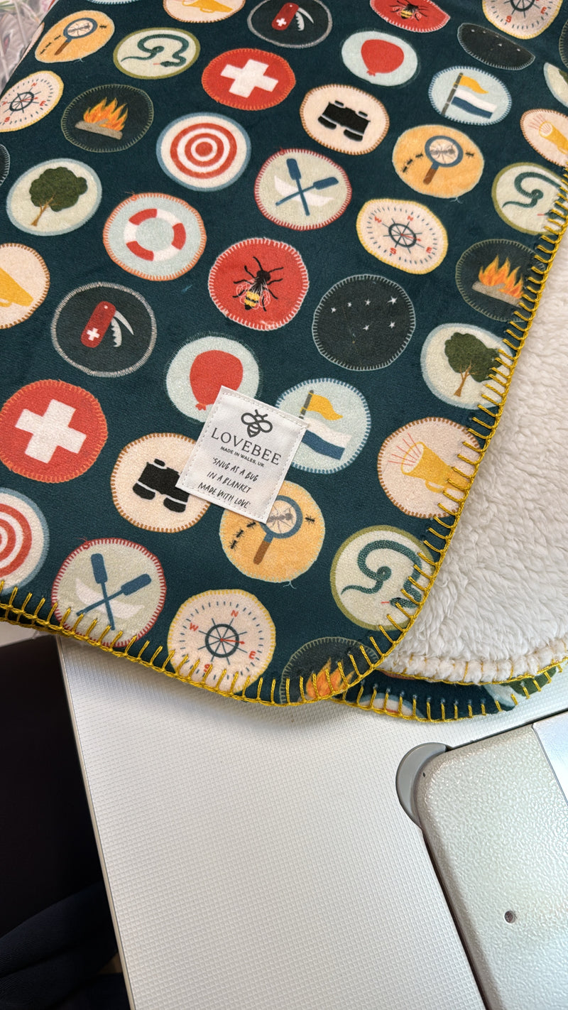 Wilderness Badge (Night) Teddy Blanket