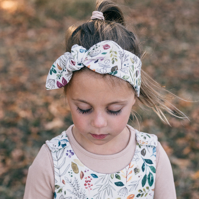Botanical Sprigs Knot Bow Headband