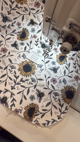 Sunflower Bee Teddy Blanket