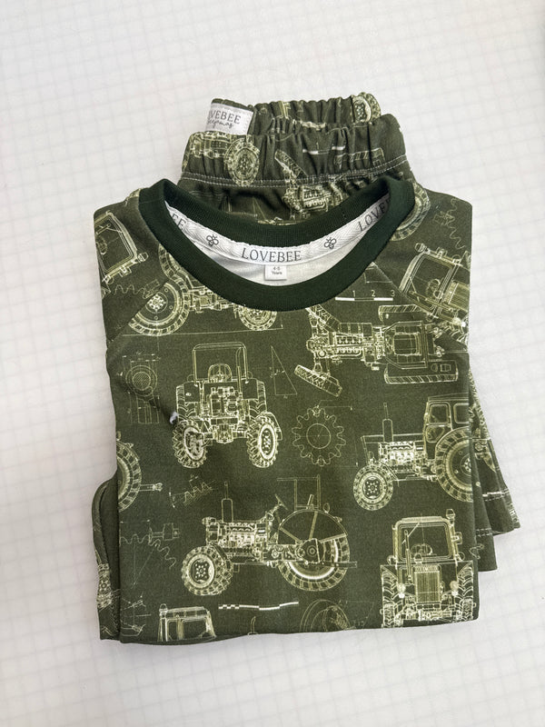 Tractor Blueprint Short Set | Ready To Post