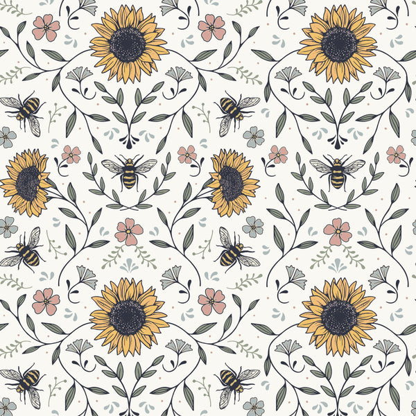 Sunflower Bee Teddy Blanket