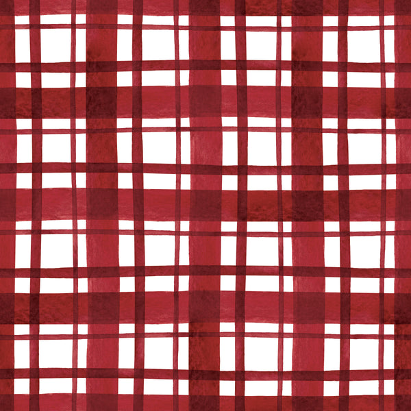 Red Check Womens BeeJamas | Cosy Long