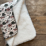 Equestrian Teddy Blanket