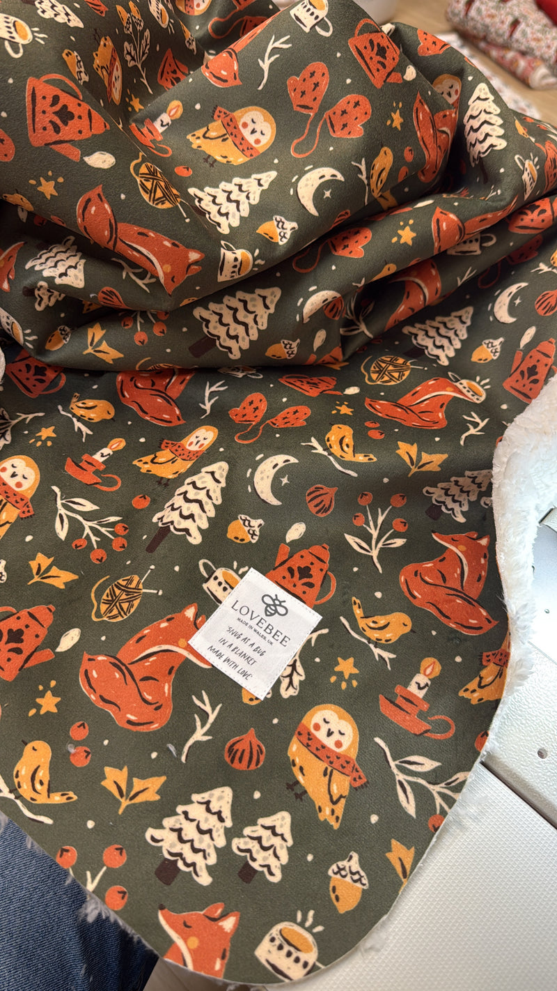 Foxes Tales Teddy Blanket