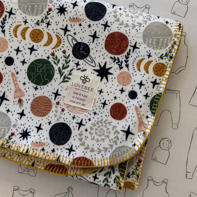 Cosmic Eco Fleece Pram Blanket