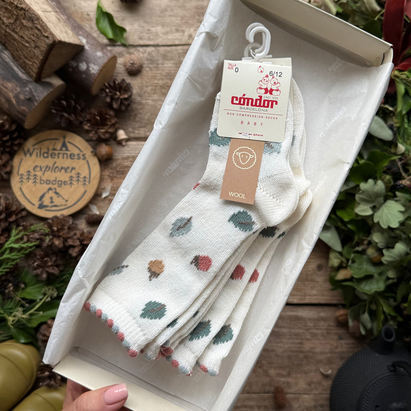 Merino Wool-Blend Autumn knee Socks |  Beige