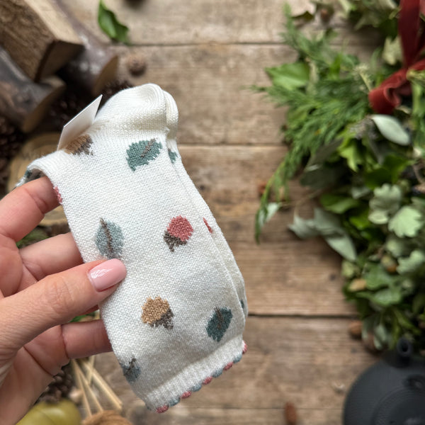 Merino Wool-Blend Autumn knee Socks |  Beige