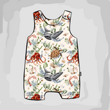 Sea Creatures Short Romper | Ready To Post