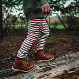 Christmas Stripe Slim Fit Leggings | Stock