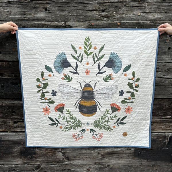 Bee And Botanicals Baby Quilt | Ready To Post