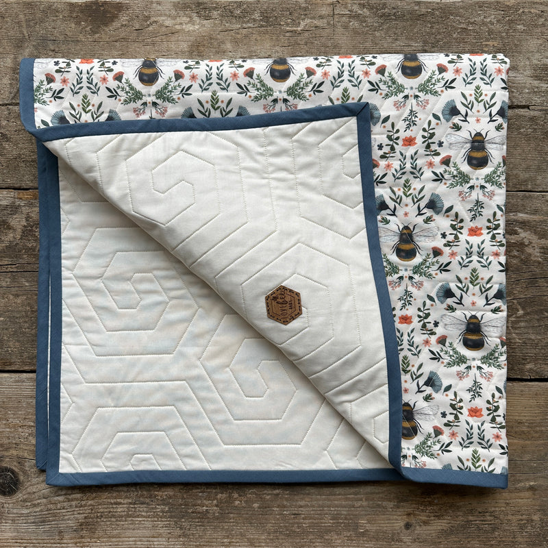 Bee And Botanicals Baby Quilt | Ready To Post