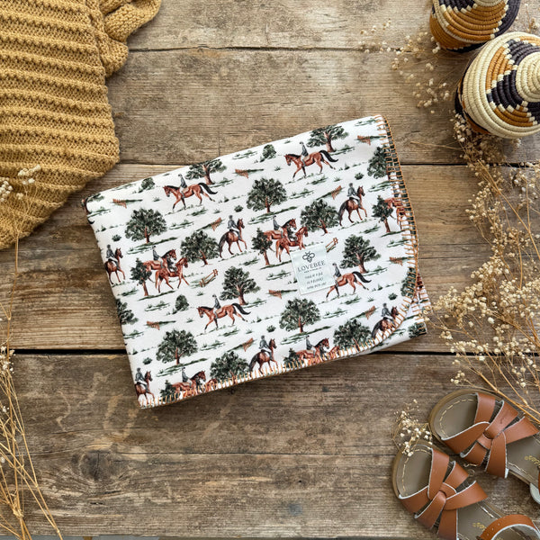 Equestrian Eco Fleece Pram Blanket