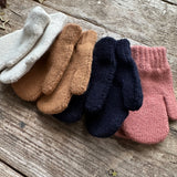 Classic One-Finger Mittens | Navy Blue