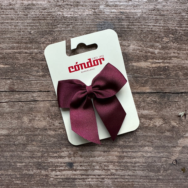 Grosgrain Hair Bow | Garnet