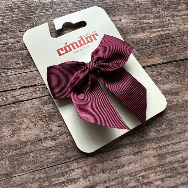 Grosgrain Hair Bow | Garnet