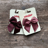 Grosgrain Hair Bow | Garnet