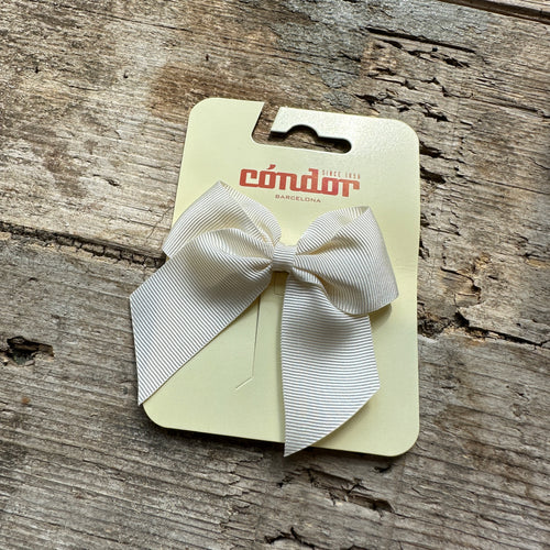 Grosgrain Hair Bow | Beige