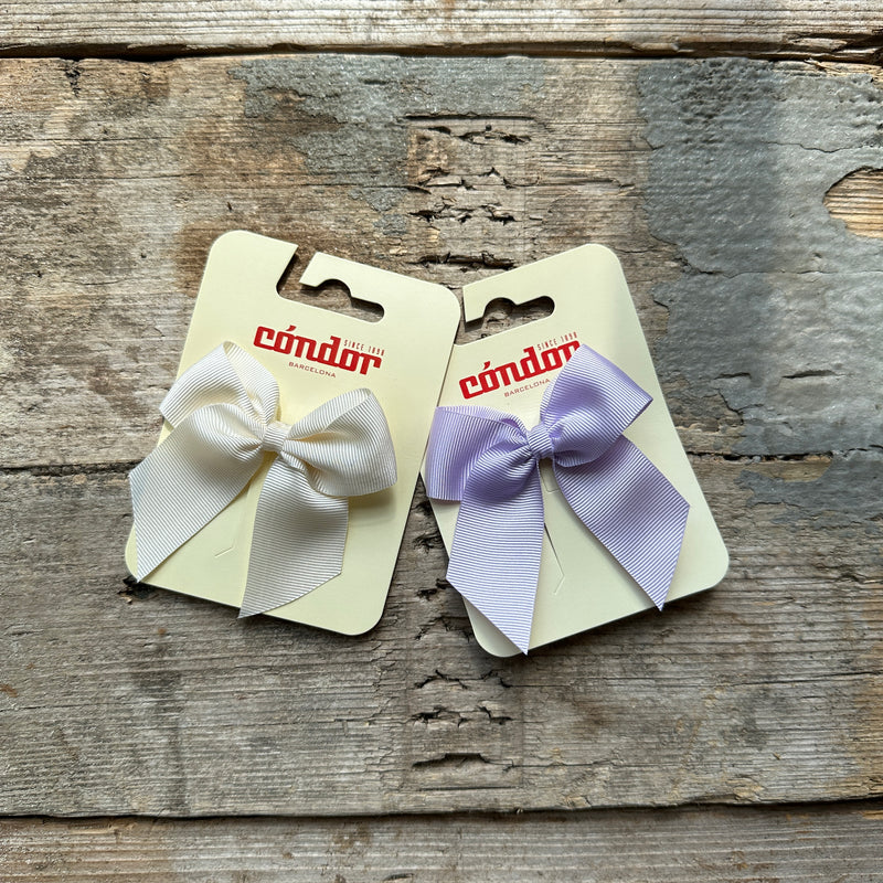 Grosgrain Hair Bow | Beige