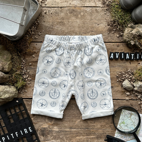 Cockpit Dials Slim Rolled Shorts | Ready To Post