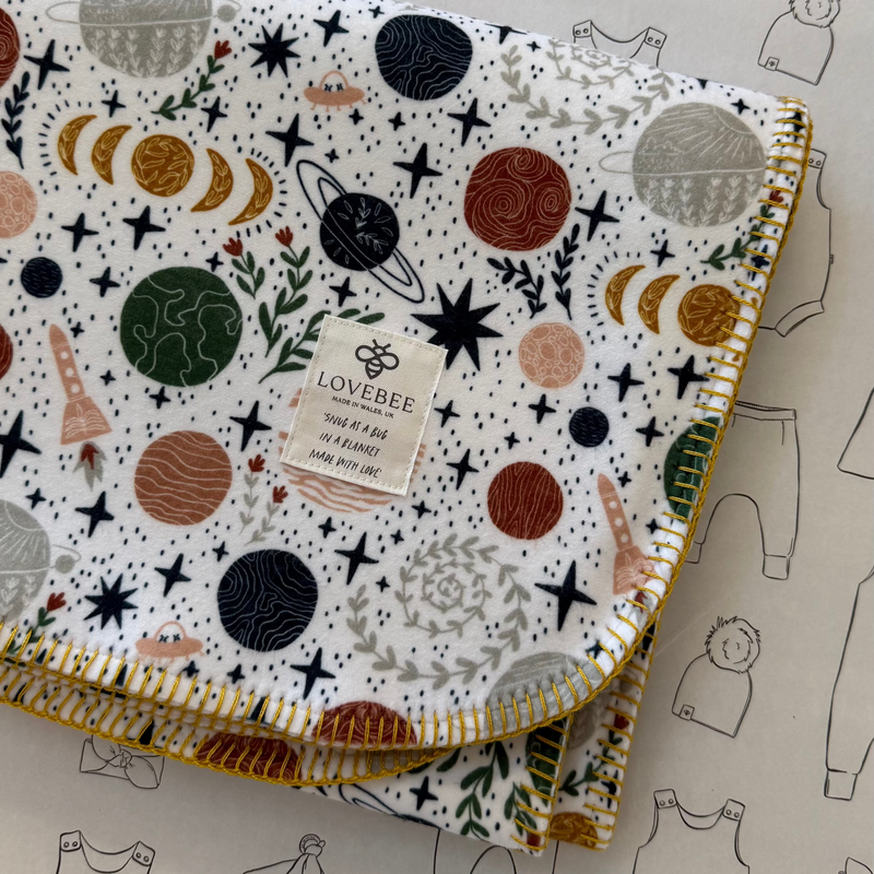 Cosmic Eco Fleece Pram Blanket