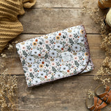 Sage Floral Eco Fleece Pram Blanket