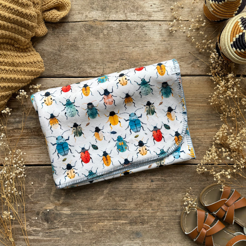Beetles + Bugs Eco Fleece Pram Blanket