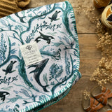 Whale Waves Eco Fleece Pram Blanket